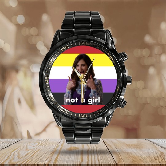 Discover Nonbinary Janet “Not a Girl” (The Good Place) - The Good Place - Calendar Steel Band Watch