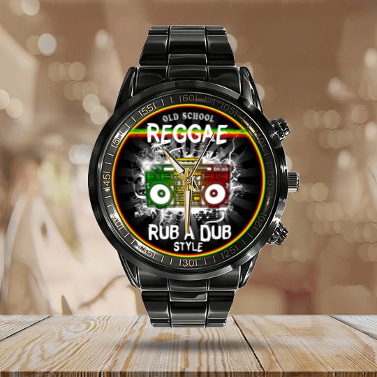 Discover Reggae Rub A Dub Calendar Steel Band Watch