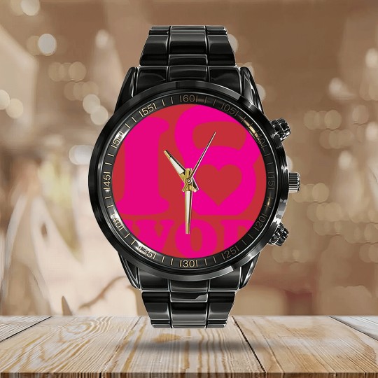 Discover I Love WOD (CrossFit) Calendar Steel Band Watch