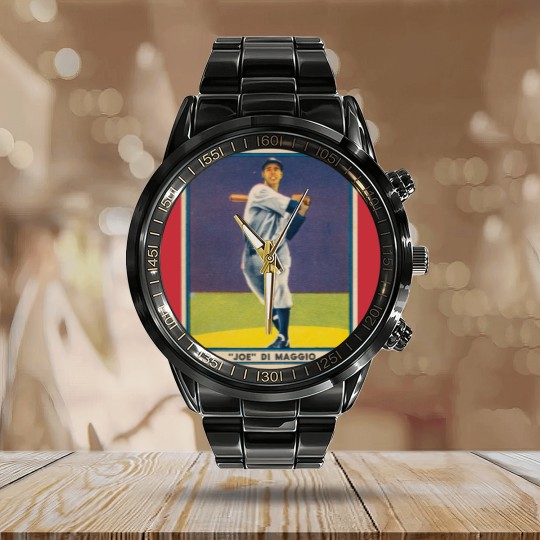 Discover Joe DiMaggio 1941 Play Ball - Joe Dimaggio - Calendar Steel Band Watch