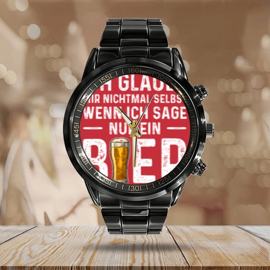 Discover Ich Glaube Mir Nichtmal Selbst Wenn Ich Sage Nur Calendar Steel Band Watch