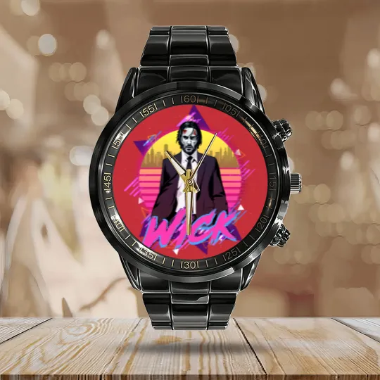 Discover John Wick Retro - John Wick - Calendar Steel Band Watch