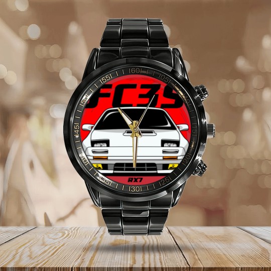 Discover White FC RX 7 - Fc Rx7 - Calendar Steel Band Watch