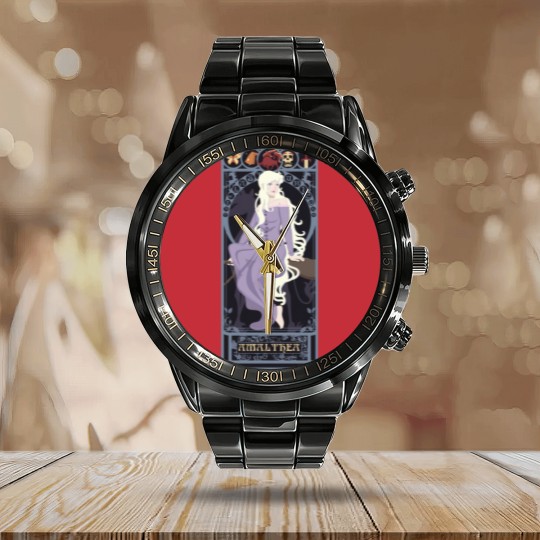 Discover The Last Unicorn - art nouveau - Amalthea - Cult Movies - Calendar Steel Band Watch