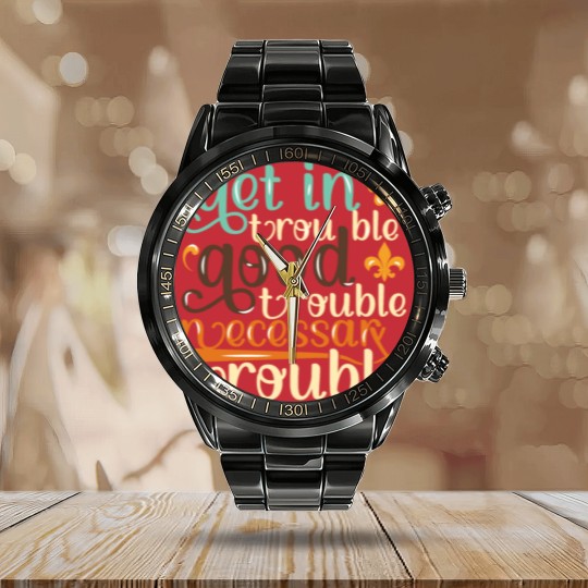 Discover Good Trouble Necessary Trouble John Lewis Calendar Steel Band Watch