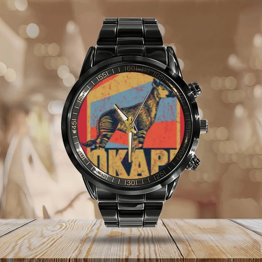 Discover Okapi Calendar Steel Band Watch