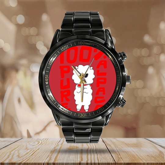 Discover 100% Pure Alpaca - Alpaca - Calendar Steel Band Watch