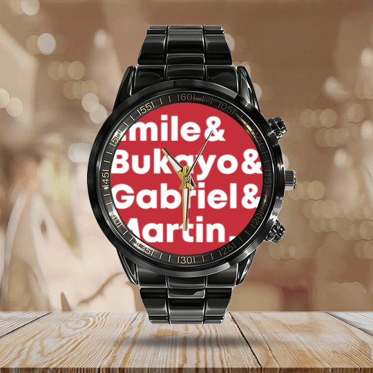 Discover Emile Bukayo Gabriel Martin Calendar Steel Band Watch