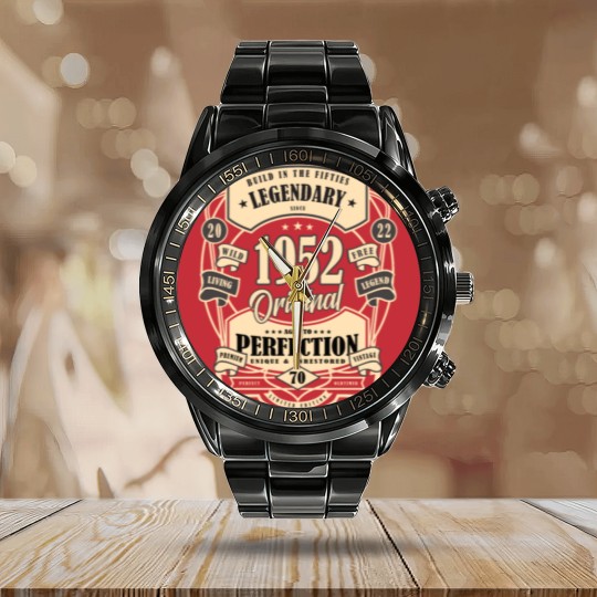 Discover 70th birthday gift myth legend original 1952 Calendar Steel Band Watch