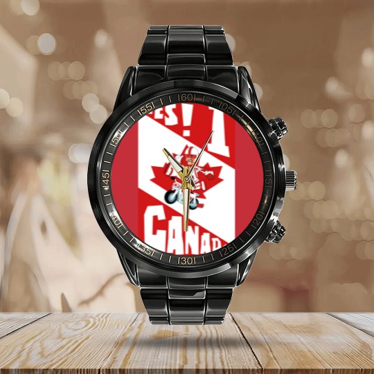 Discover Yes! I Canada - 1 - Duke Caboom Canadian Stuntman - Calendar Steel Band Watch