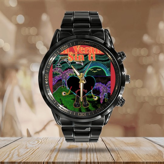 Discover Un Verano Sin Ti Calendar Steel Band Watch Bad Bunny Hottest Tour 2022