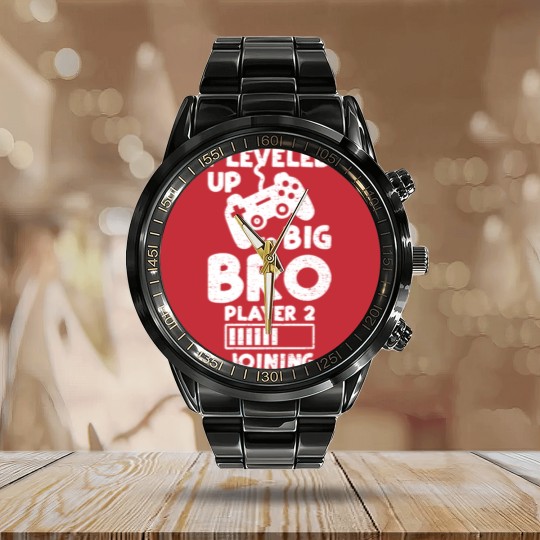 Discover I Leveled Up To Big Bro Player 2 Joining - Brother Calendar Steel Band Watch