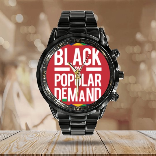 Discover Black By Popular Demand - Black By Popular Demand - Calendar Steel Band Watch