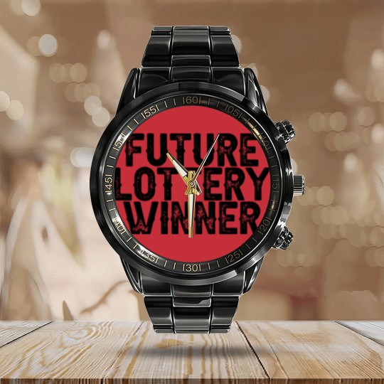 Discover Future Lottery Winner 3 Calendar Steel Band Watch