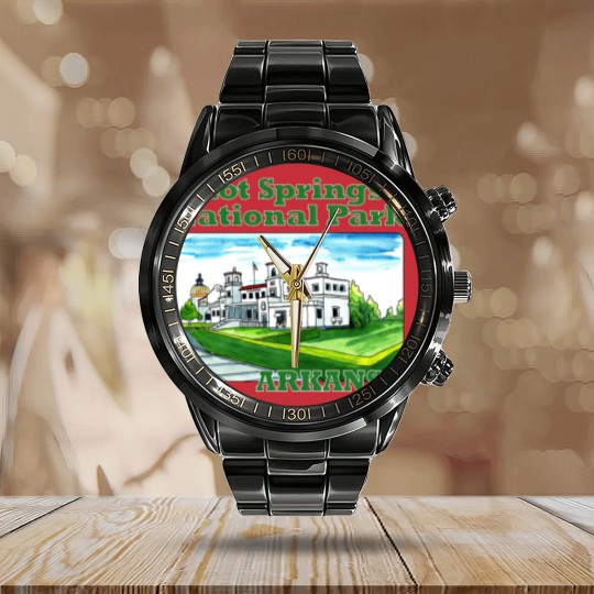 Discover Hot Springs National Park, Arkansas - Hot Springs National Park - Calendar Steel Band Watch