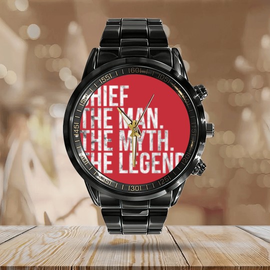 Discover chief man myth legend Calendar Steel Band Watch
