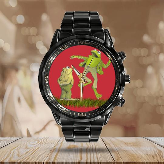 Discover Frog and toad are friends Calendar Steel Band Watch