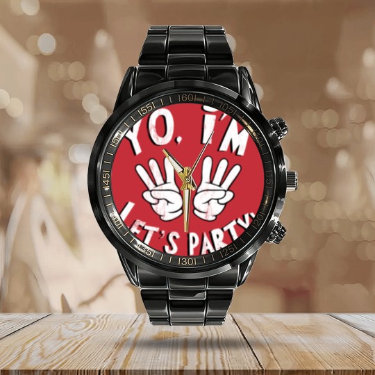 Discover Yo, I'M Six. Let'S Party! 6 Birthday Boy Calendar Steel Band Watch