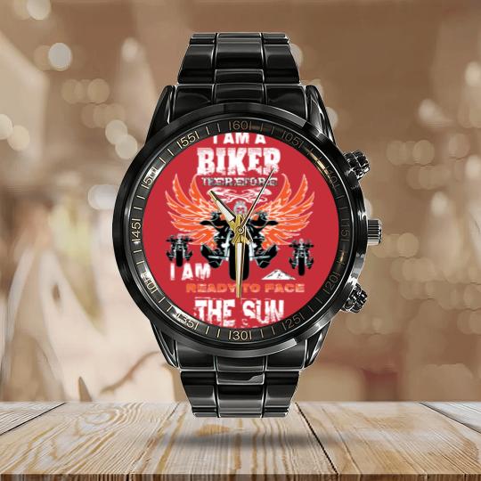Discover A Biker Calendar Steel Band Watch