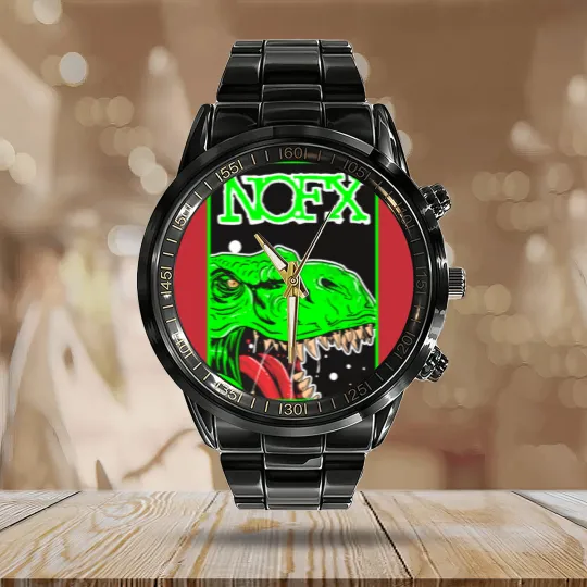 Discover Punk Rock - Nofx - Calendar Steel Band Watch