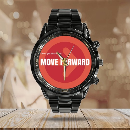 Discover Move Forward Calendar Steel Band Watch