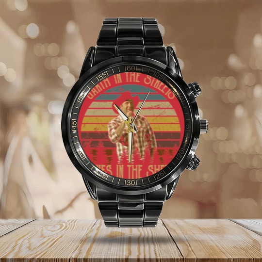 Discover Garth And Gaines In The Street Classic Calendar Steel Band Watch