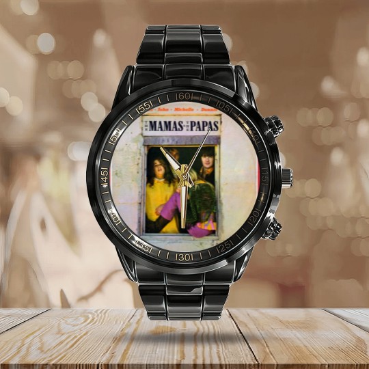 Discover cass john michelle dennie - The Mamas And The Papas - Calendar Steel Band Watch