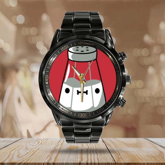 Discover Salt shaker with Calendar Steel Band Watch