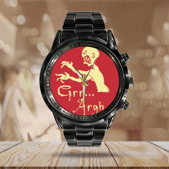 Discover grr argh Calendar Steel Band Watch