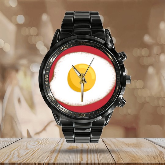 Discover Sunny Side Up Egg - Sunny Side Up Egg - Calendar Steel Band Watch