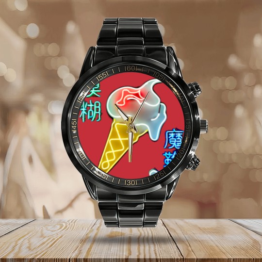 Discover BLUR THE MAGIC WHIP Calendar Steel Band Watch