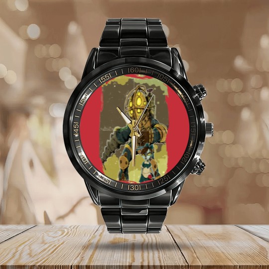 Discover Bio Shocked - Bioshock - Calendar Steel Band Watch