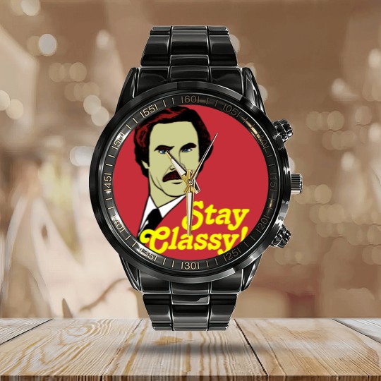 Discover Stay Classy! - Anchorman - Calendar Steel Band Watch