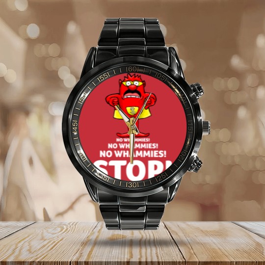 Discover Press Your Luck No Whammies Stop Calendar Steel Band Watch