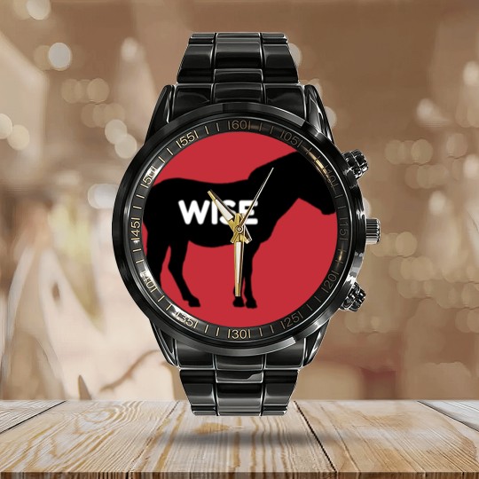 Discover Wise Ass Funny Donkey Funny Calendar Steel Band Watch