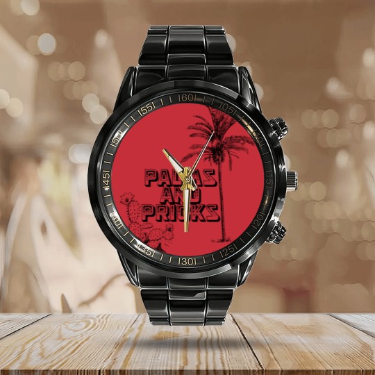 Discover Palms and Pricks Vintage - Vintage Cactus - Calendar Steel Band Watch