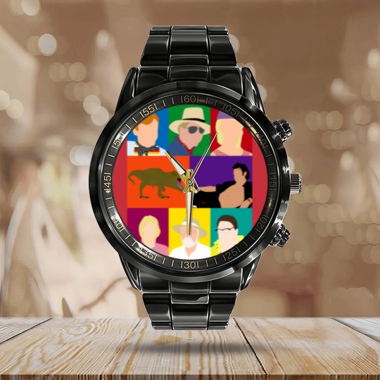Discover Jurassic Park - Jurassic Park - Calendar Steel Band Watch