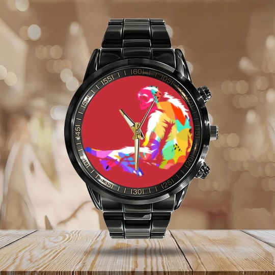 Discover Gibbon Calendar Steel Band Watch