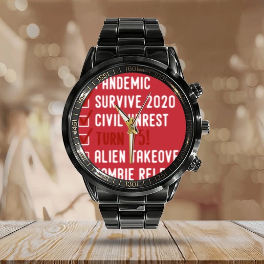 Discover Funny 75th Birthday Gift For 75 Years Old Calendar Steel Band Watch