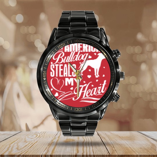 Discover American Bulldog Calendar Steel Band Watch Calendar Steel Band Watch