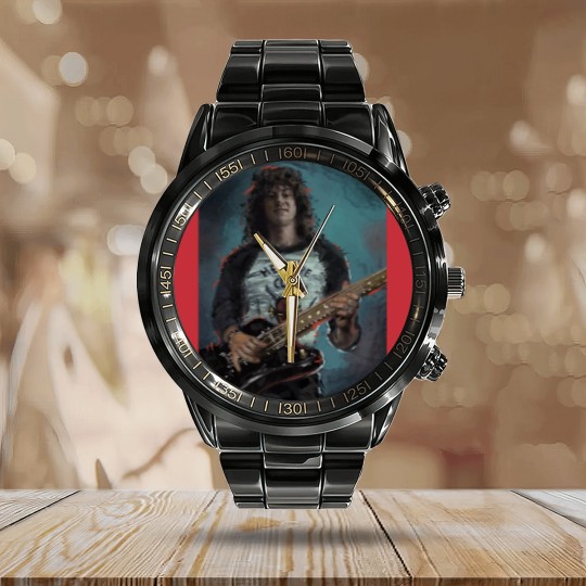 Discover eddie forever love munson Classic Calendar Steel Band Watch