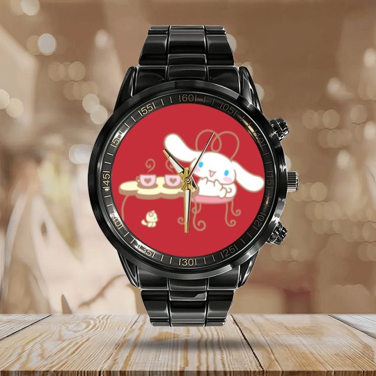 Discover Cinnamoroll Cafe Calendar Steel Band Watch