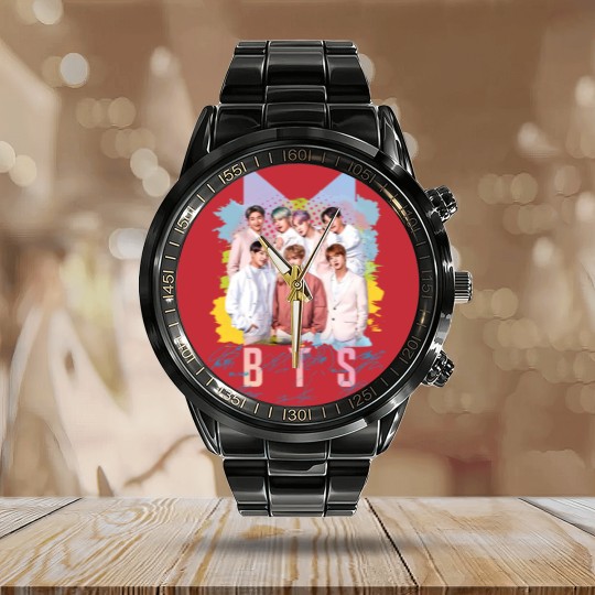 Discover Bangtan Boys Calendar Steel Band Watch, Bangtan Boys Group Members signature Calendar Steel Band Watch