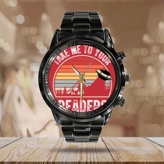 Discover Take Me To Your Readers English Teacher Calendar Steel Band Watch