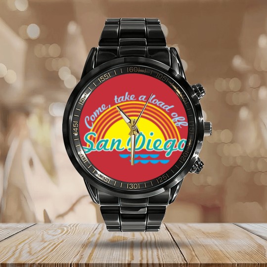 Discover Come, take a load off - San Diego Calendar Steel Band Watch