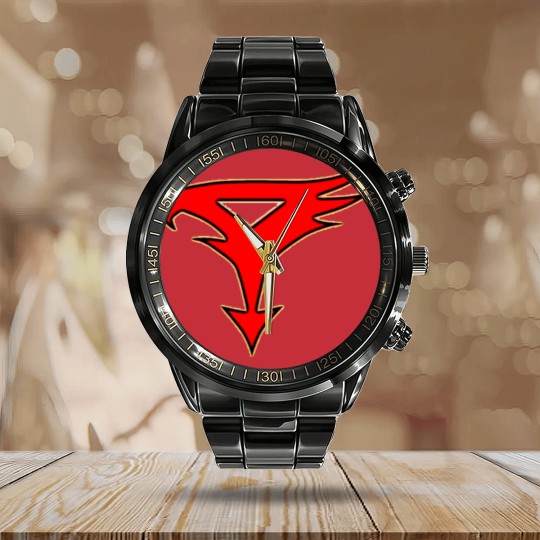 Discover logo - Battle Of The Planets - Calendar Steel Band Watch
