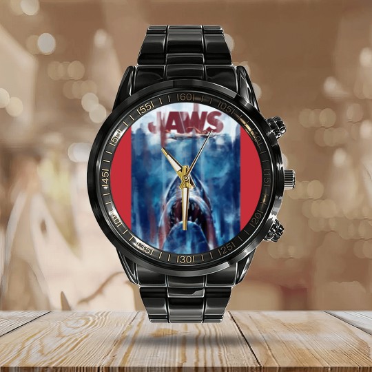 Discover Jaws - Jaws - Calendar Steel Band Watch