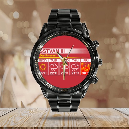 Discover Grim Forecast - Warhammer 40k - Calendar Steel Band Watch