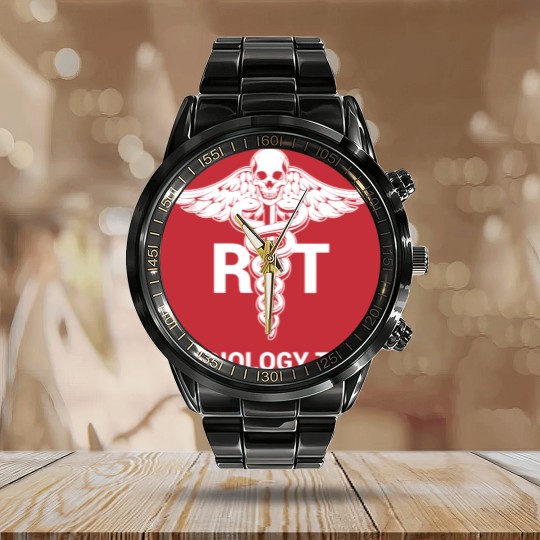 Discover Radiology Tech X-Ray Radiography Technologist - Radiology Tech - Calendar Steel Band Watch