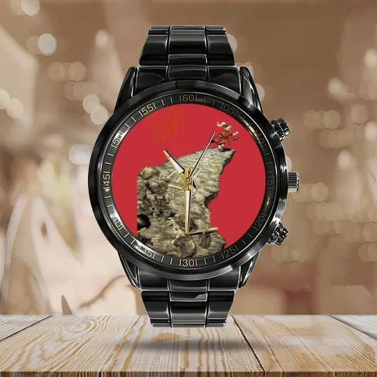Discover Please To Follow My Lead Classic Calendar Steel Band Watch